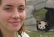 Martha with Panda