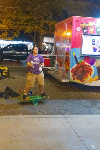 Goshen student performs as street juggler