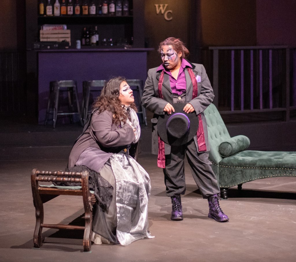 GC actors portray Olivia and Viola in Twelfth Night