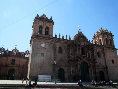 The cathedral in Cusco's Plaza de Armas.