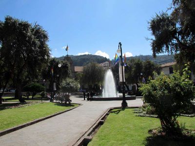 Plaza Kusipata near Cusco's Plaza de Armas.