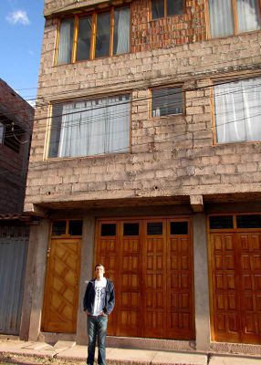 Peter's San Jeronimo home. His family lives on the 3rd floor.