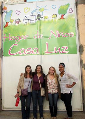 At the children's home in Ayacucho.