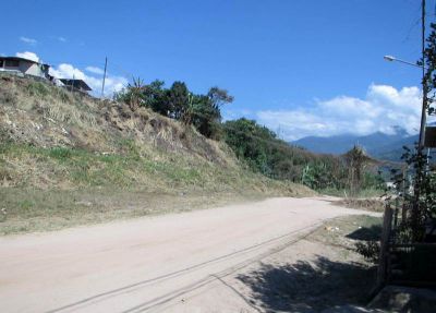 The road that goes by Jessica's host home.