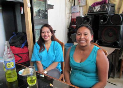 Jessica with her host mother, Jeny.