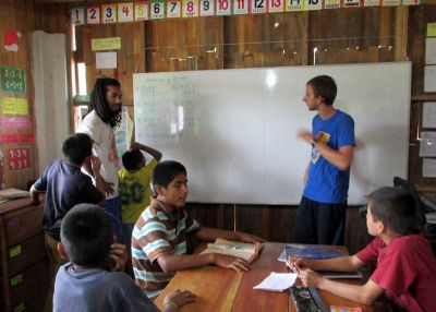 Josh and Michael teach English at Casa Girasoles.