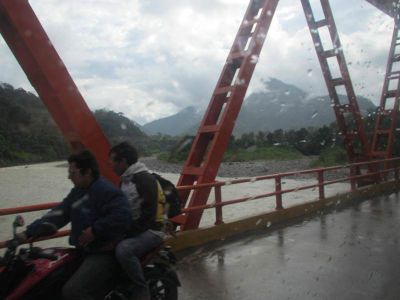 There was some rain as we made our way in a combi toward our first stop, Santa Ana.