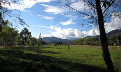 The former airport is now a park called 'el campo.'