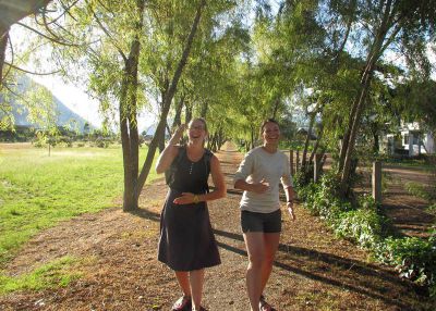 Anna and Claire have used the park for a daily run.