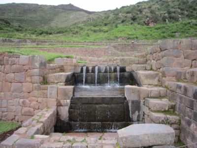 The Incas were geniuses with water engineering