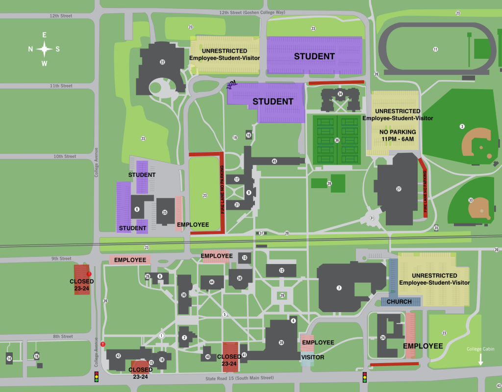 On-Campus Parking | Goshen College