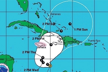 jamaica weather santa cruz